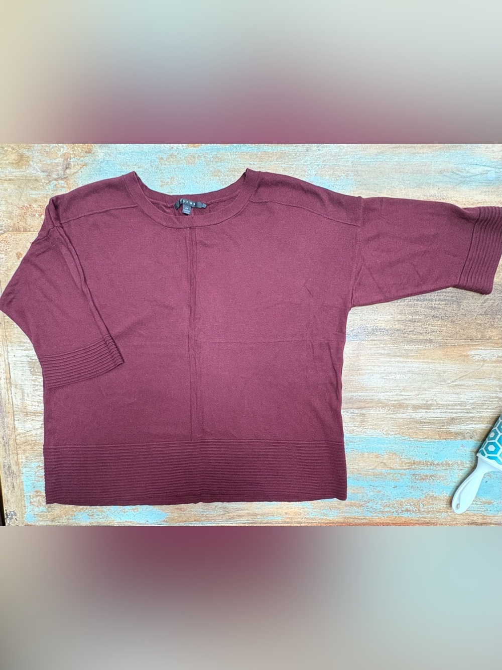 Women’s Cyrus Burgundy Crewneck Sweater